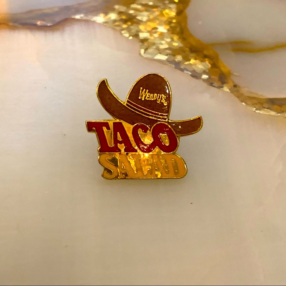 Vintage Wendy’s Taco Salad Pin